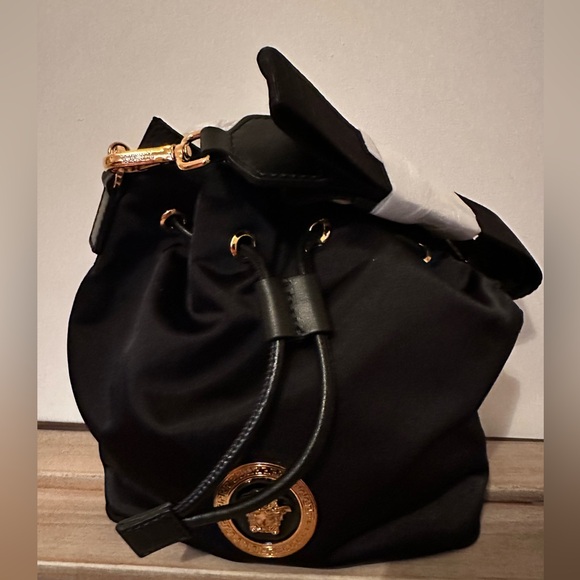 VERSACE Nylon drawstring shoulder bag (NEW) - Picture 8 of 14